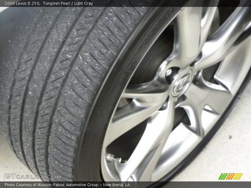 Tungsten Pearl / Light Gray 2009 Lexus IS 250