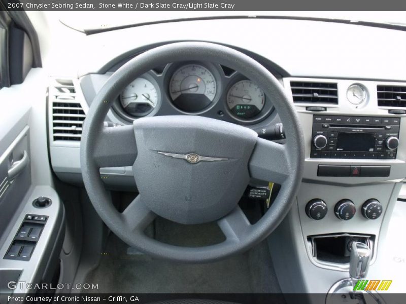 Stone White / Dark Slate Gray/Light Slate Gray 2007 Chrysler Sebring Sedan