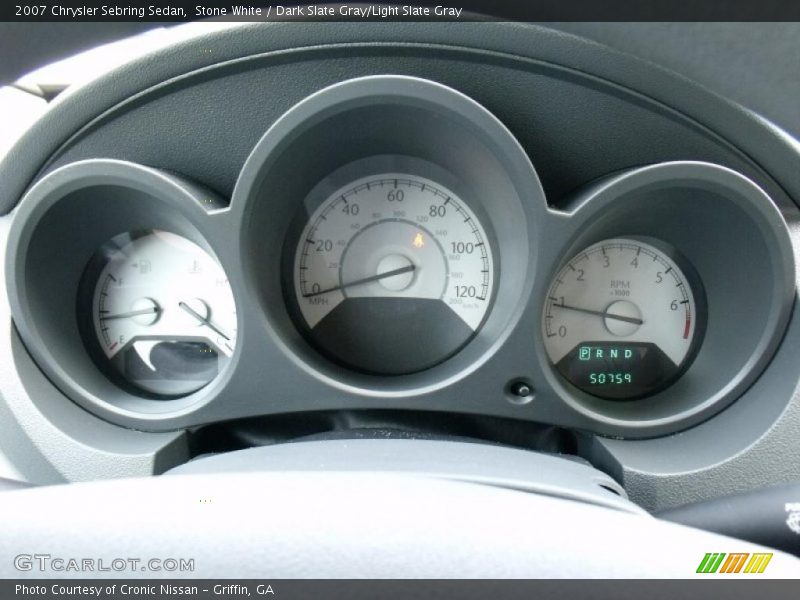 Stone White / Dark Slate Gray/Light Slate Gray 2007 Chrysler Sebring Sedan