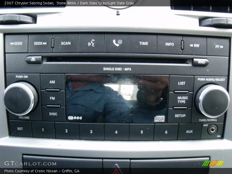 Stone White / Dark Slate Gray/Light Slate Gray 2007 Chrysler Sebring Sedan