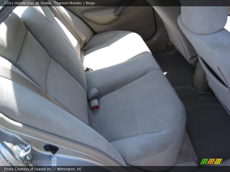 Titanium Metallic / Beige 2001 Honda Civic LX Sedan