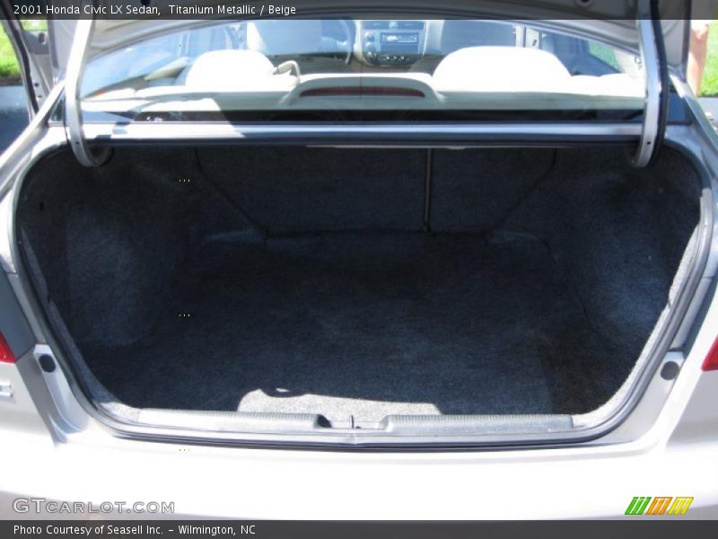 Titanium Metallic / Beige 2001 Honda Civic LX Sedan