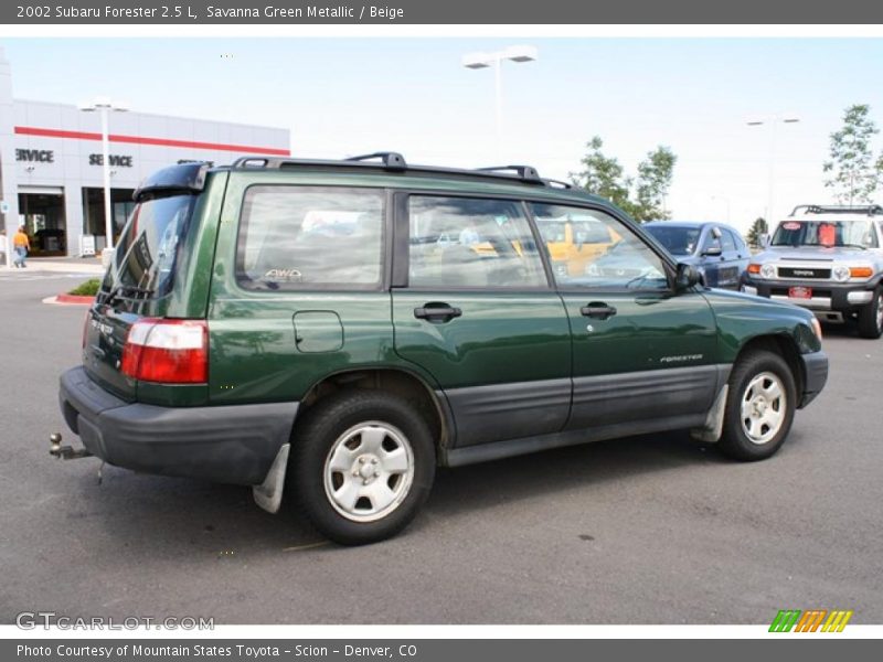 Savanna Green Metallic / Beige 2002 Subaru Forester 2.5 L