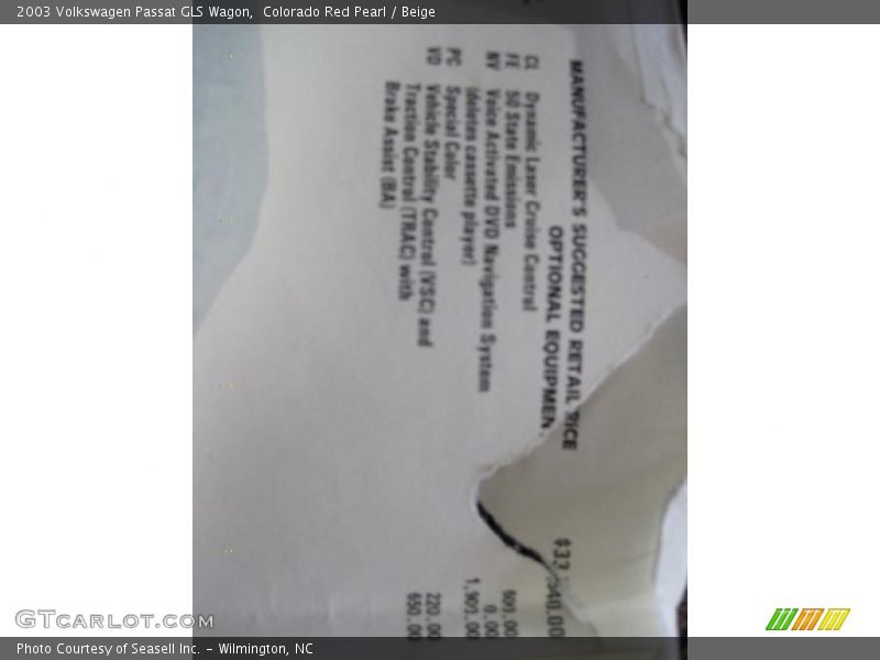 Colorado Red Pearl / Beige 2003 Volkswagen Passat GLS Wagon