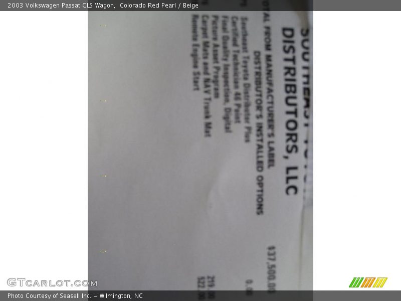Colorado Red Pearl / Beige 2003 Volkswagen Passat GLS Wagon