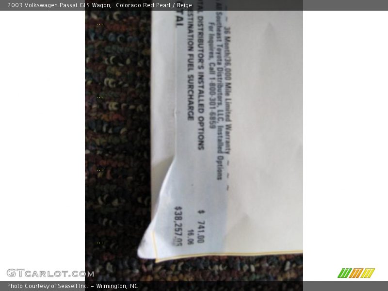 Colorado Red Pearl / Beige 2003 Volkswagen Passat GLS Wagon