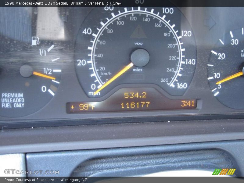 Brilliant Silver Metallic / Grey 1998 Mercedes-Benz E 320 Sedan