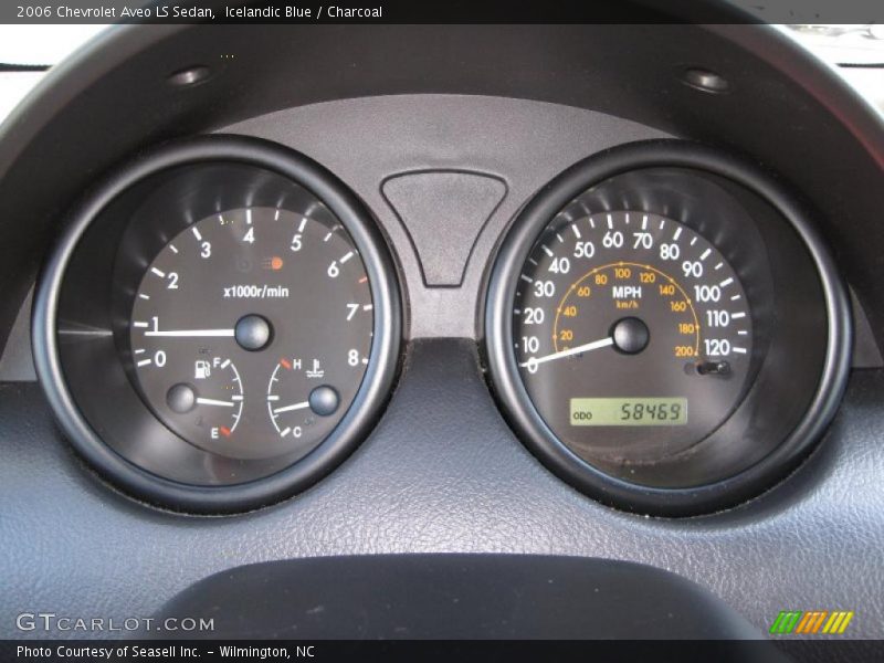 Icelandic Blue / Charcoal 2006 Chevrolet Aveo LS Sedan