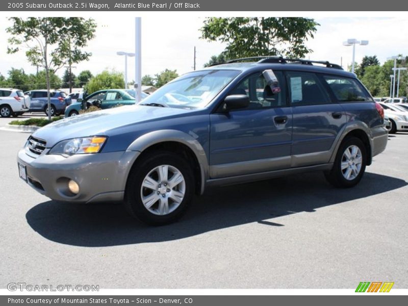 Atlantic Blue Pearl / Off Black 2005 Subaru Outback 2.5i Wagon