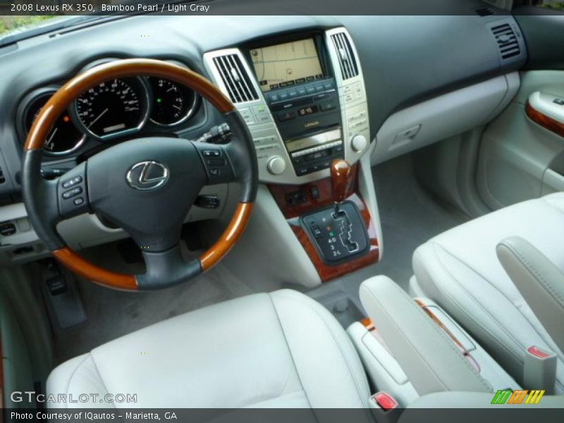 Bamboo Pearl / Light Gray 2008 Lexus RX 350
