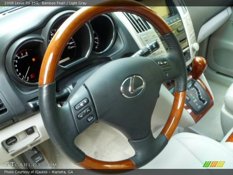 Bamboo Pearl / Light Gray 2008 Lexus RX 350