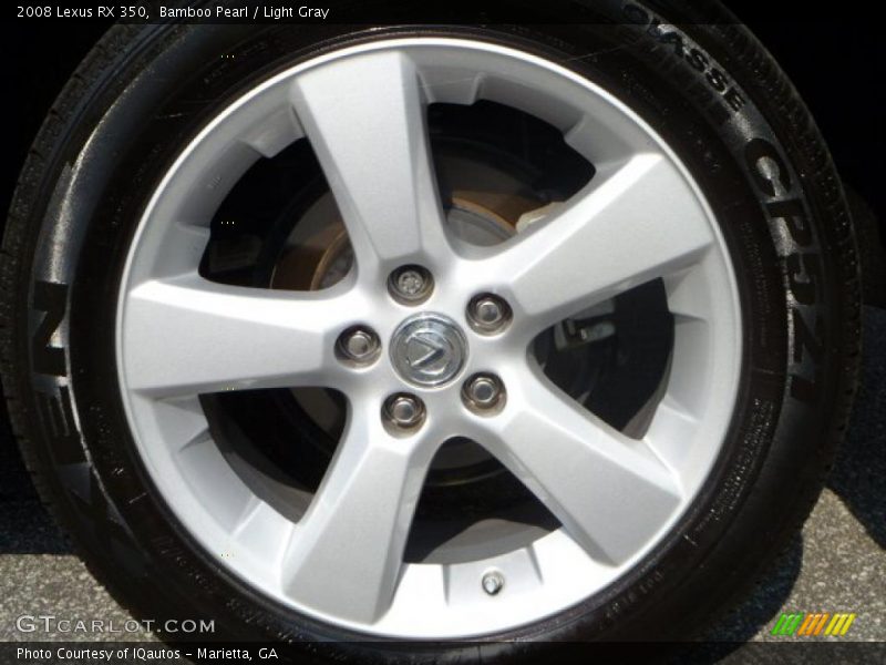 Bamboo Pearl / Light Gray 2008 Lexus RX 350