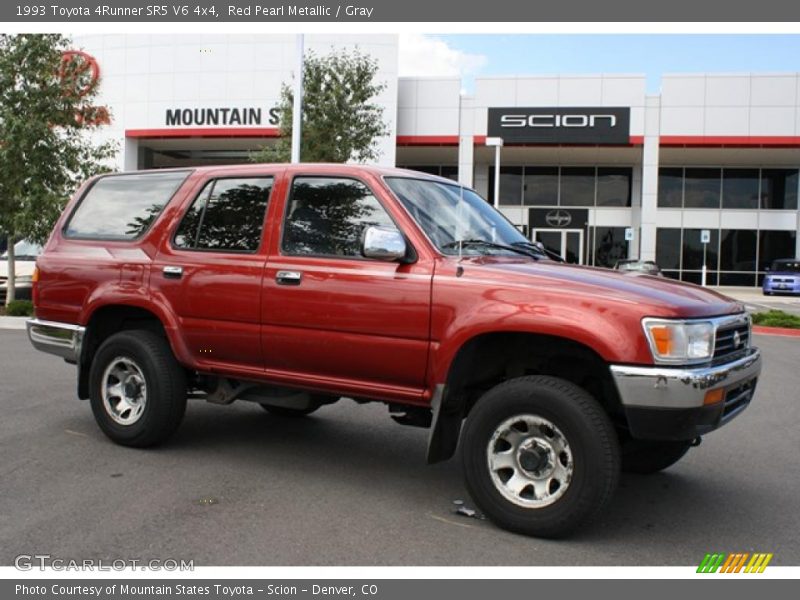 Red Pearl Metallic / Gray 1993 Toyota 4Runner SR5 V6 4x4