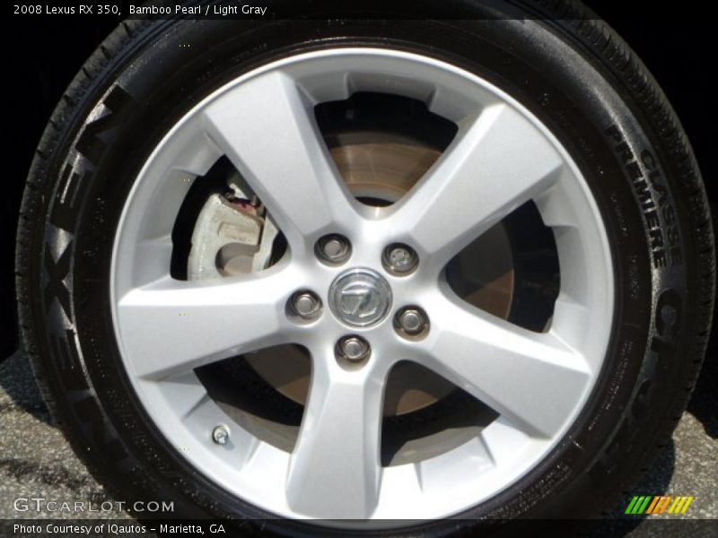 Bamboo Pearl / Light Gray 2008 Lexus RX 350