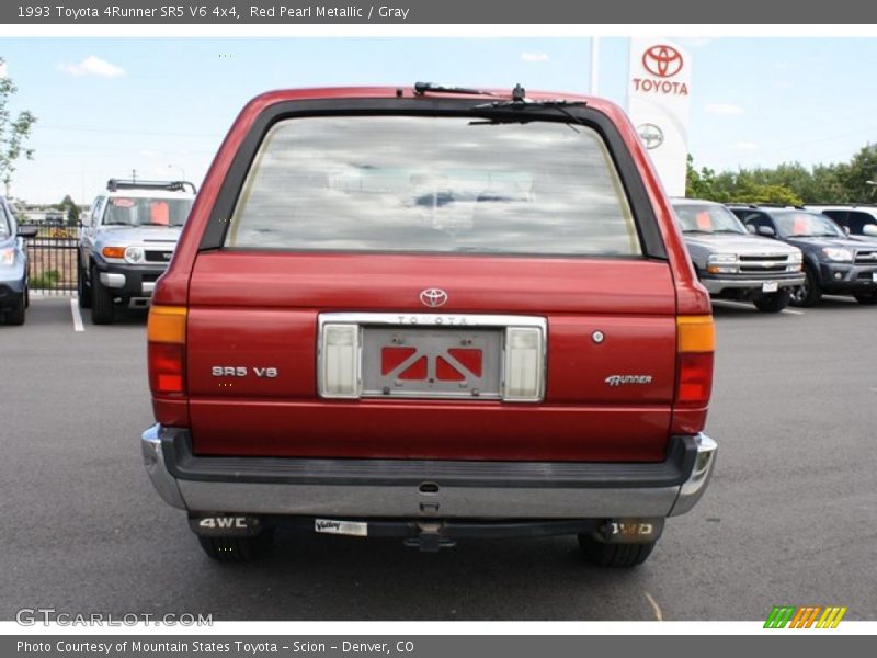Red Pearl Metallic / Gray 1993 Toyota 4Runner SR5 V6 4x4