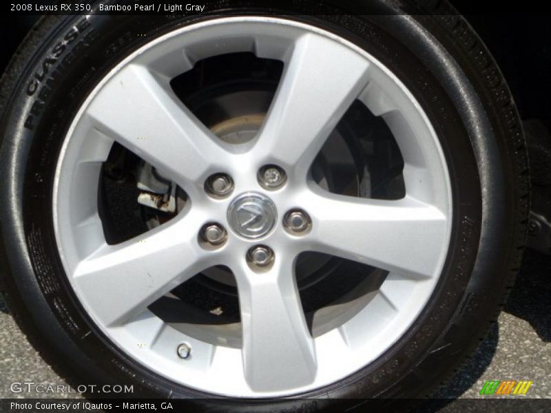 Bamboo Pearl / Light Gray 2008 Lexus RX 350
