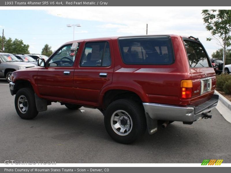 Red Pearl Metallic / Gray 1993 Toyota 4Runner SR5 V6 4x4