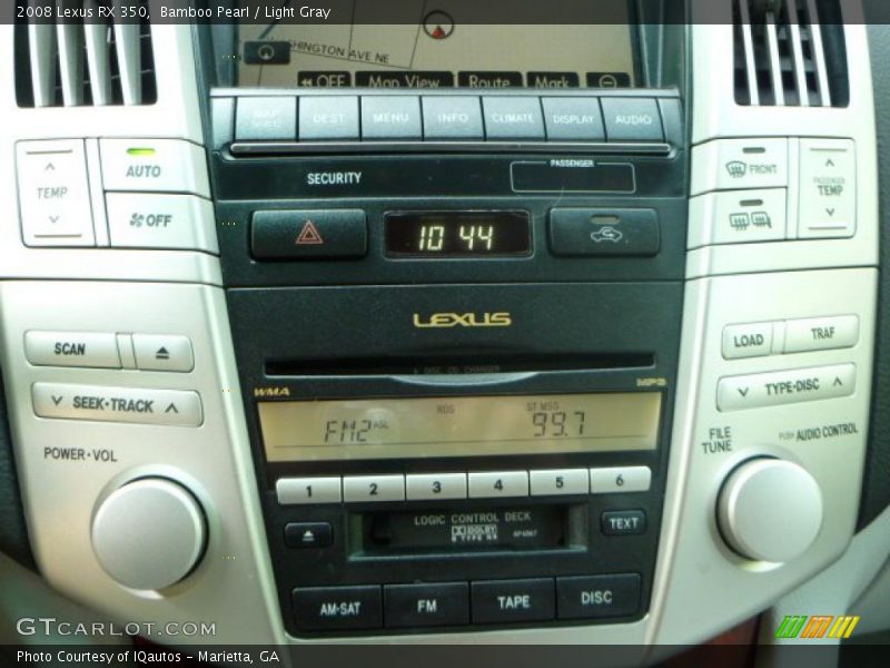 Bamboo Pearl / Light Gray 2008 Lexus RX 350