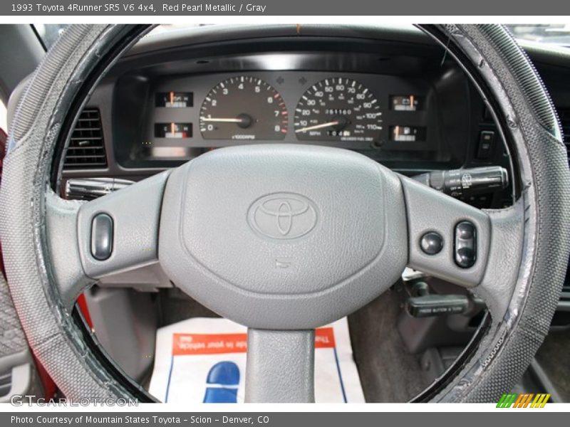 Red Pearl Metallic / Gray 1993 Toyota 4Runner SR5 V6 4x4