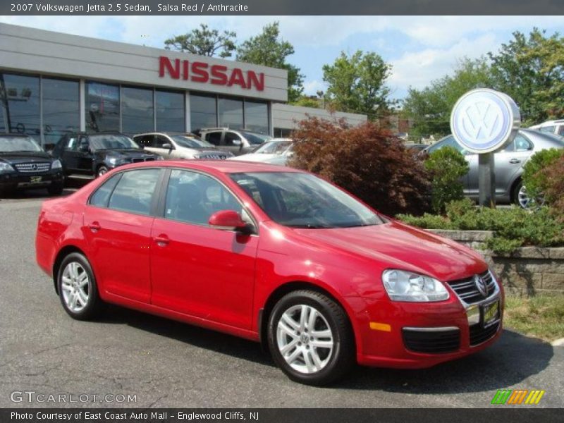 Salsa Red / Anthracite 2007 Volkswagen Jetta 2.5 Sedan