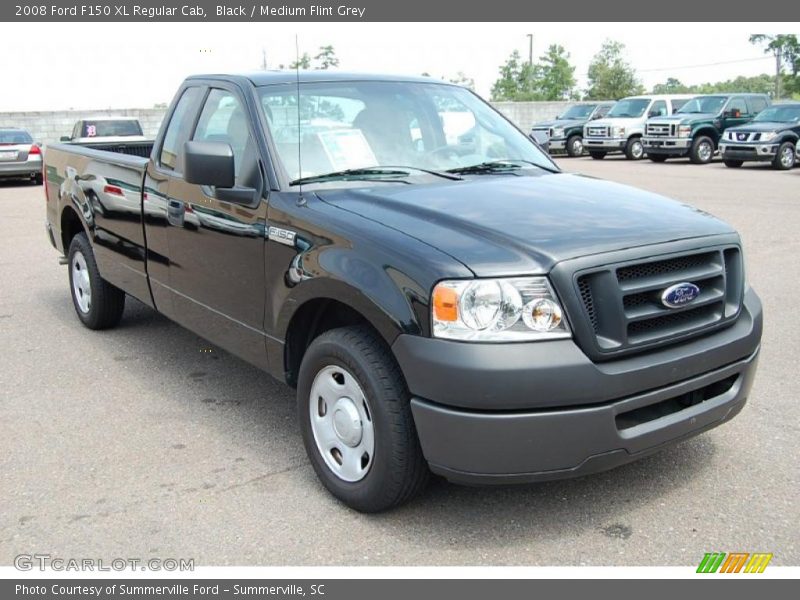 Black / Medium Flint Grey 2008 Ford F150 XL Regular Cab