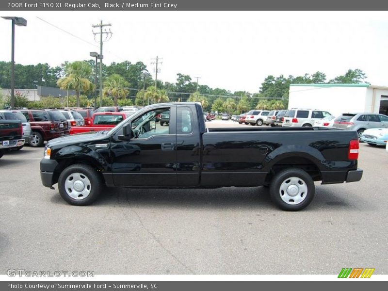 Black / Medium Flint Grey 2008 Ford F150 XL Regular Cab