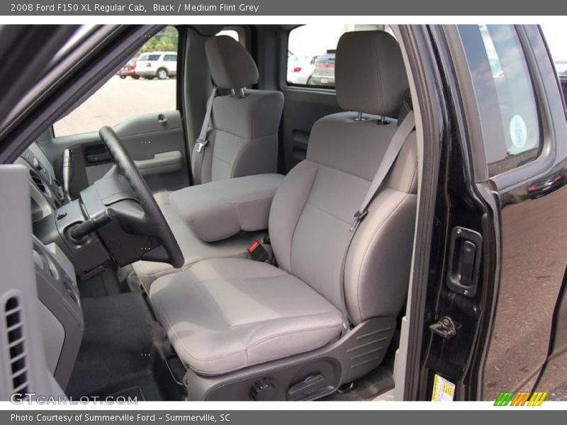 Black / Medium Flint Grey 2008 Ford F150 XL Regular Cab