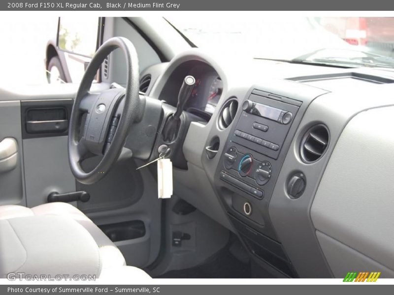 Black / Medium Flint Grey 2008 Ford F150 XL Regular Cab