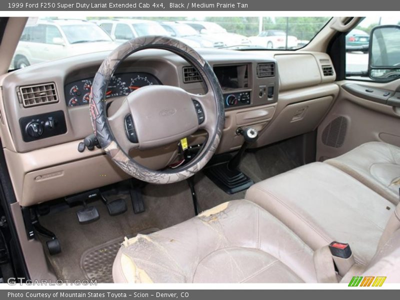 Black / Medium Prairie Tan 1999 Ford F250 Super Duty Lariat Extended Cab 4x4