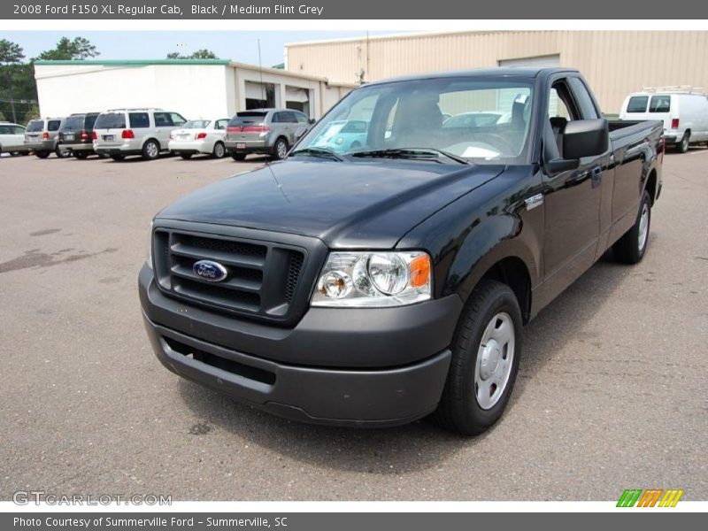 Black / Medium Flint Grey 2008 Ford F150 XL Regular Cab