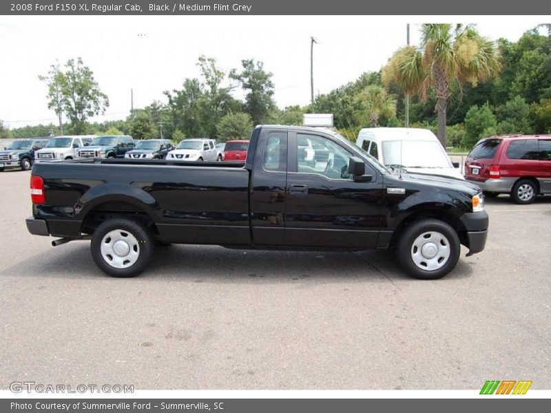 Black / Medium Flint Grey 2008 Ford F150 XL Regular Cab