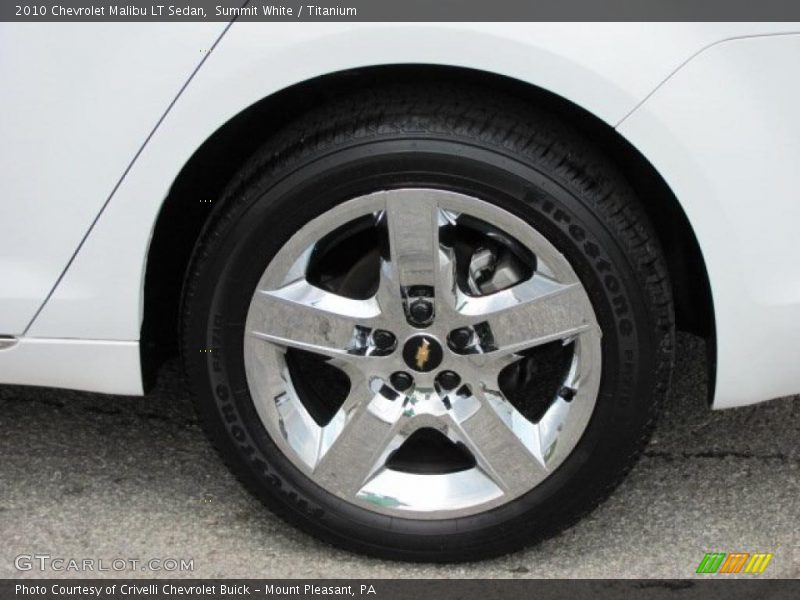 Summit White / Titanium 2010 Chevrolet Malibu LT Sedan