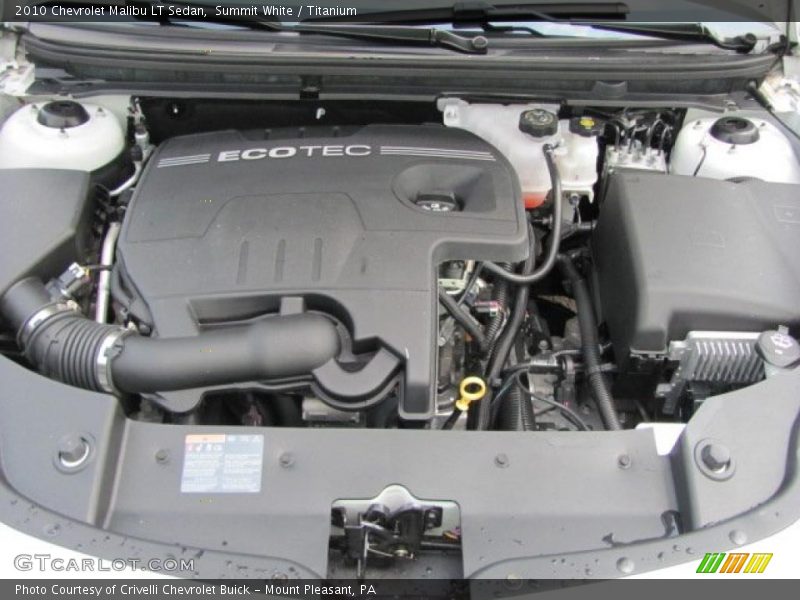 Summit White / Titanium 2010 Chevrolet Malibu LT Sedan
