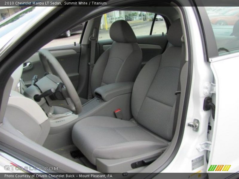 Summit White / Titanium 2010 Chevrolet Malibu LT Sedan