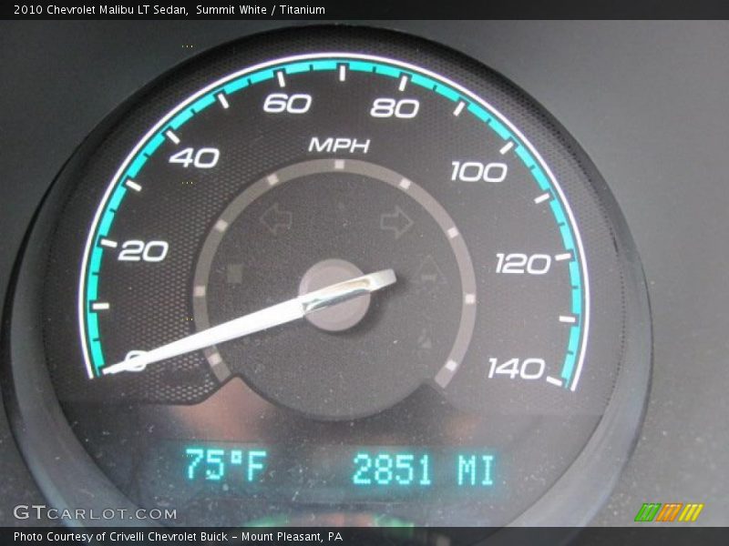 Summit White / Titanium 2010 Chevrolet Malibu LT Sedan