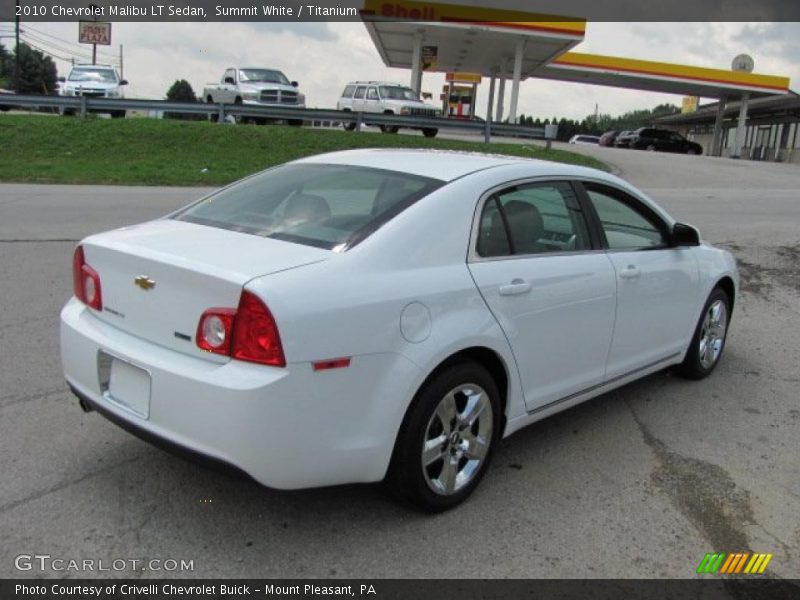 Summit White / Titanium 2010 Chevrolet Malibu LT Sedan