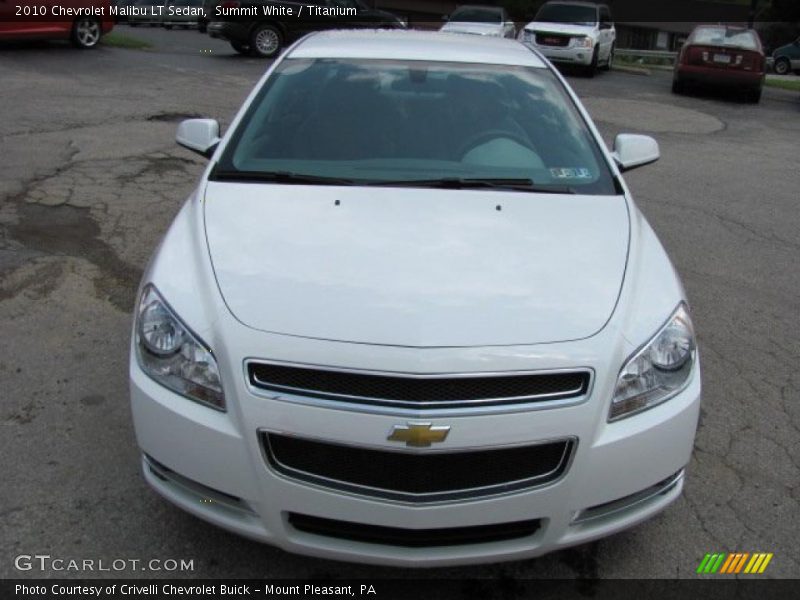 Summit White / Titanium 2010 Chevrolet Malibu LT Sedan