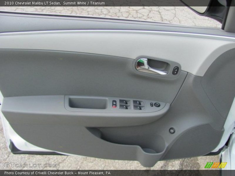 Summit White / Titanium 2010 Chevrolet Malibu LT Sedan