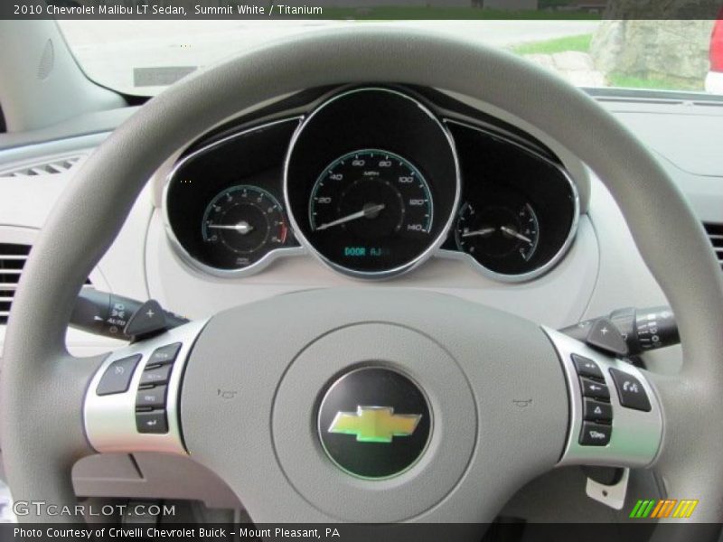 Summit White / Titanium 2010 Chevrolet Malibu LT Sedan