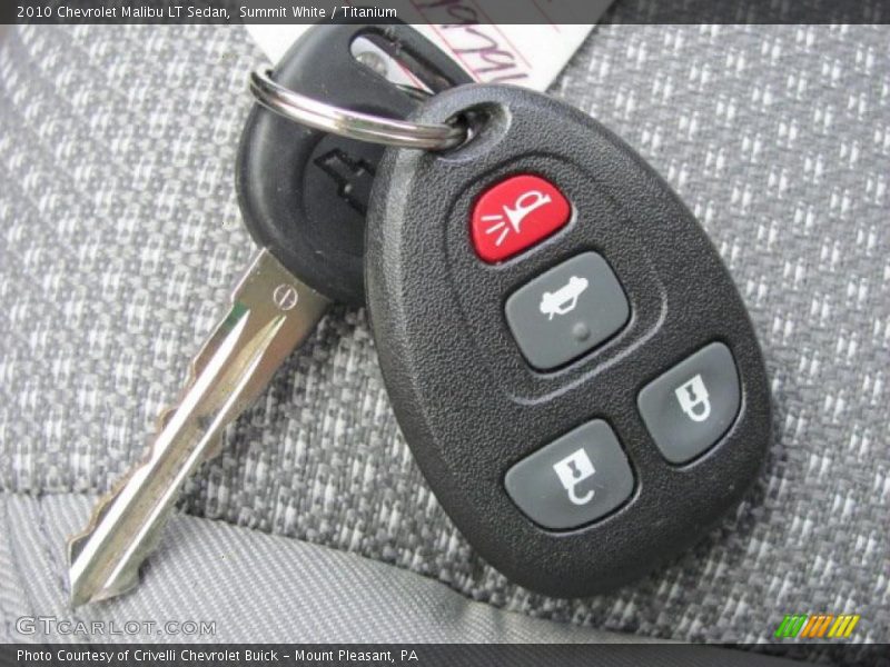 Summit White / Titanium 2010 Chevrolet Malibu LT Sedan