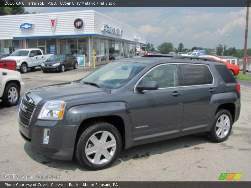 Cyber Gray Metallic / Jet Black 2010 GMC Terrain SLT AWD