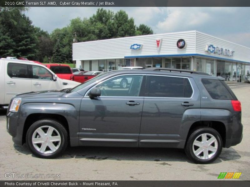 Cyber Gray Metallic / Jet Black 2010 GMC Terrain SLT AWD