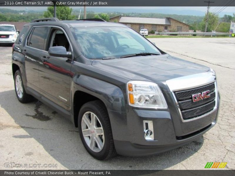 Cyber Gray Metallic / Jet Black 2010 GMC Terrain SLT AWD