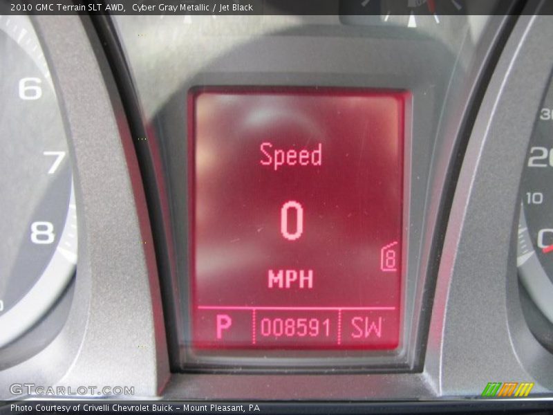 Cyber Gray Metallic / Jet Black 2010 GMC Terrain SLT AWD