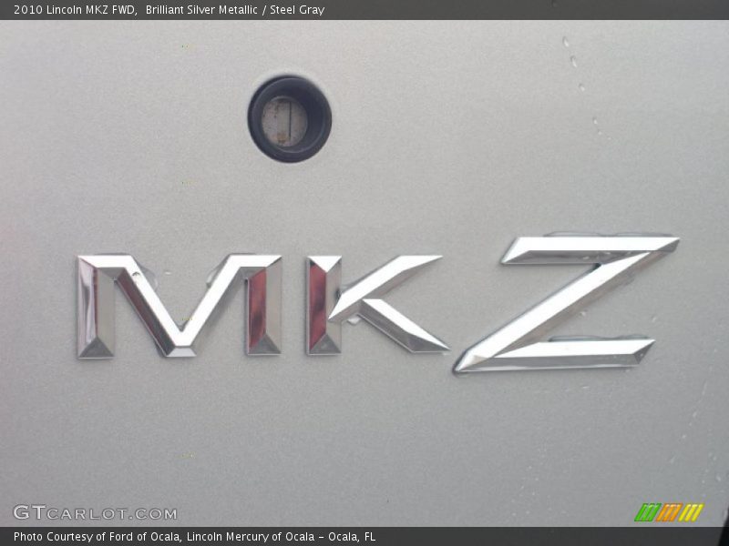 Brilliant Silver Metallic / Steel Gray 2010 Lincoln MKZ FWD