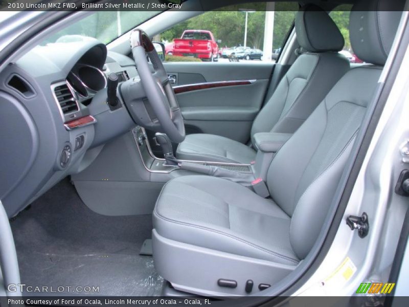 Brilliant Silver Metallic / Steel Gray 2010 Lincoln MKZ FWD
