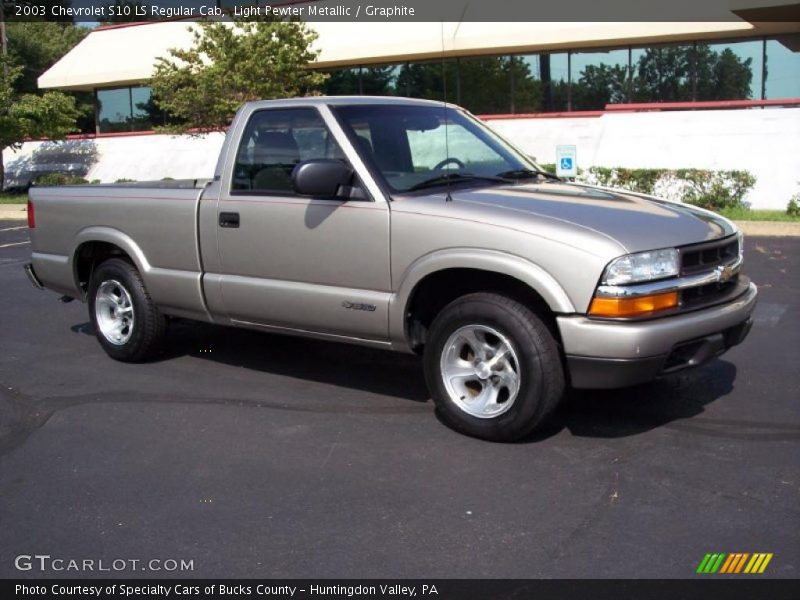 Light Pewter Metallic / Graphite 2003 Chevrolet S10 LS Regular Cab
