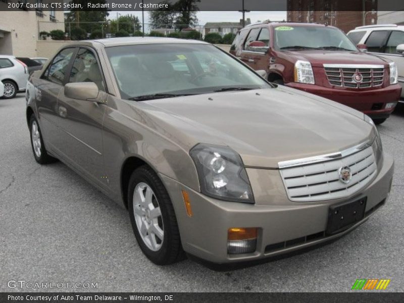 Radiant Bronze / Cashmere 2007 Cadillac CTS Sedan