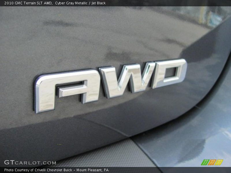 Cyber Gray Metallic / Jet Black 2010 GMC Terrain SLT AWD