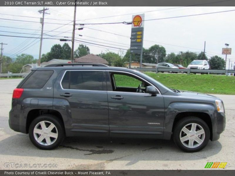 Cyber Gray Metallic / Jet Black 2010 GMC Terrain SLT AWD